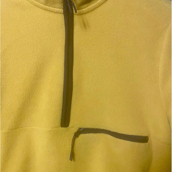 Goodfellow Gold Polar Fleece 1/4 Zip Pullover Collared Sweatshirt - Picture 5 of 6